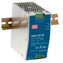 Alimentation AC-DC sortie 24Vdc à 10A sur rail DIN avec boîtier métallique | MEAN WELL NDR-240 