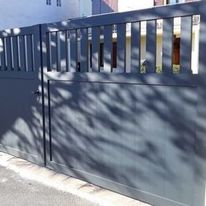 Portail battant alu à 2 vantaux | 1/3 Ajouré