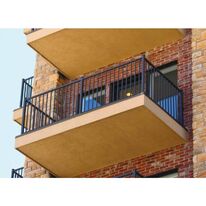 Rambarde avec lisse basse 40 x 40 mm | CYRIL