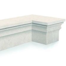 Banc d'angle en pierre naturelle | CORNICHE | réf. CO_BAANG