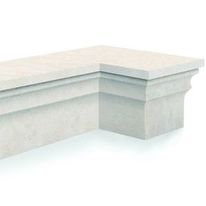 Banc d'angle en pierre naturelle | CORNICHE | réf. CO_BAANG