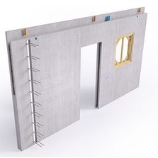 Mur à coffrage intégré sur mesure jusqu'à 12 m de longueur | Prémur KP1