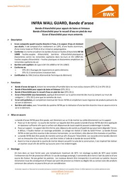 Ecran anti-remontées capillaires, anti-radon, anti-termites | INFRA 