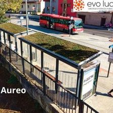 Abribus avec toiture végétalisable | EVO LUD