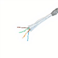 CORDON S/FTP CAT6 CCA 1 m Blanc | TECLINK