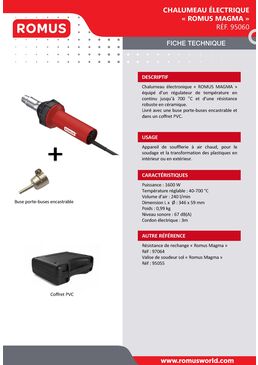 Chalumeau électronique de soudeur à air chaud | Magma 