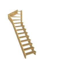 Escalier Ouessant quart tournant haut sans rampe | LAPEYRE SERVICES