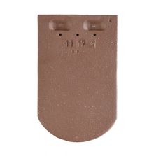 Tuile plate en terre cuite | Plate écaille pressée 17 x 27 Ste Foy