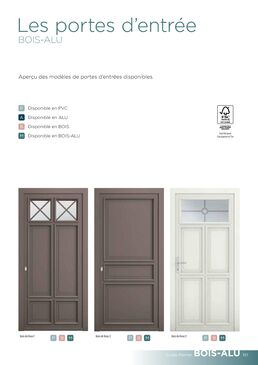Portes d’entrée bois aluminium | PIERRET SA 