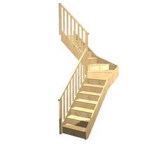 Escalier Faubourg quart tournant intermédiaire rampe Idéal | LAPEYRE SERVICES