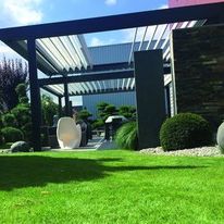 Pergola bioclimatique à lames orientables double rétractation | Open'R2