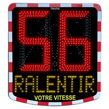 Radar pédagogique alimentation solaire ou éclairage public  | TRAFIC 