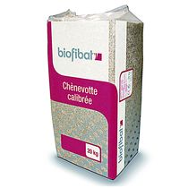Granulat de chènevotte calibrée pour mortier et béton légers | Biofibat'