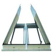 Exutoire de fumée pour toiture à deux ouvrants type DAS | Certiciel Denfc