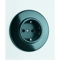 Appareillage rond en bakélite noire ou blanche | Système Bakélite