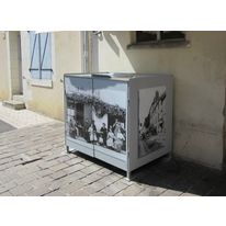Armoire décorative pour conteneurs poubelles - abri bac personnalisables | Belben