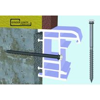 Système réglable pour pose de menuiserie PVC sur paroi béton | SPTR-H