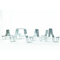 Bancs multifonctions en tôle perforée | Suisse