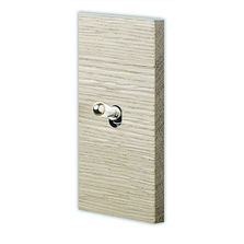 Appareillages électriques avec plaque en bois massif | Bois Création Désir