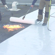 Membrane d'étanchéité monocouche collée à chaud | Evalon V collé à la flamme