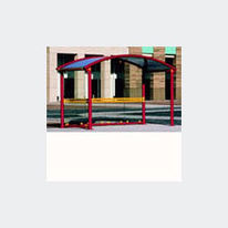 Abribus à structure mixte | Arc-en-ciel