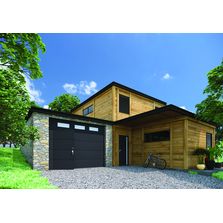 Porte de garage avec portillon automatique et connecté | Gypass 