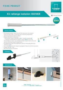 Kit rallonge isolation ISOTHER | Torbel Industrie