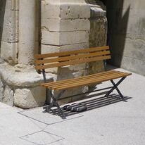 Banc urbain | Banc Horizon en acier et bois