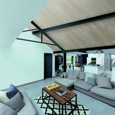 Panneau d'isolation de toiture en peuplier massif | Usystem Roof OS Wood Beige