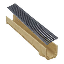 Caniveau en béton polymère pour l'évacuation des eaux de surface | Meagard