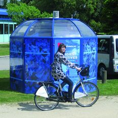 Kiosque déplaçable pour 10 vélos | Carrousel à vélos