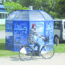 Kiosque déplaçable pour 10 vélos | Carrousel à vélos