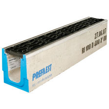 Caniveaux béton avec grille en fonte ductile | Caniveaux RI type I