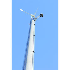 Mât support pour site hors réseau électrique | Mât Eolien Solaire