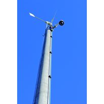 Mât support pour site hors réseau électrique | Mât Eolien Solaire