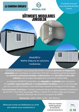 Bureau de vente modulaire | MODUL&CO