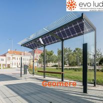 Abribus avec toiture photovoltaïque | Gamme AUREO et GEOMERE