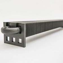 Radiateur plinthe à ailettes | VD 4620 en acier finition industrielle