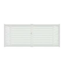 Portail battant Aluminium ligne horizontale sur-mesure | Catane