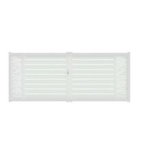 Portail battant Aluminium ligne horizontale sur-mesure | Catane