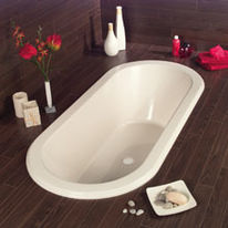 Baignoire à encastrer de forme ovale | Emeraude