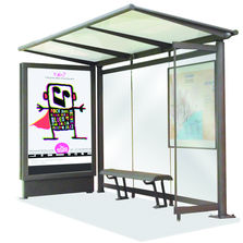 Abri voyageurs à caisson d'affichage lumineux | Métropole