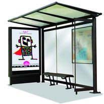 Abri voyageurs à caisson d'affichage lumineux | Métropole