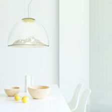 Suspension sculpturale LED en verre soufflé | Mountain View