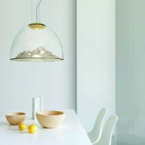 Suspension sculpturale LED en verre soufflé | Mountain View