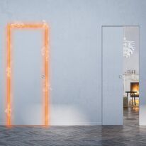 Syntesis Line EI30 | Porte coulissante coupe-feu sans habillage