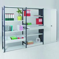 Rayonnage peint à tablettes tôlées | Rayonnage de bureau et d'archives Epsilon