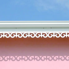 Lambrequin décoratif en PVC pour bords de toiture | Lambrequins PVC