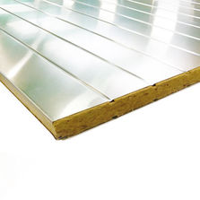 Panneau de volet en aluminium prêt à laquer et laine de roche | Panneau Aliseal