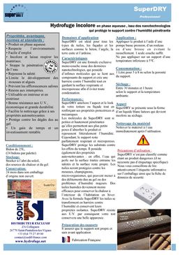 Hydrofuge incolore en phase aqueuse contre l'humidité | INOVprotec